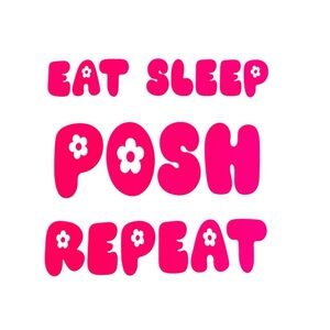 Hand Crafted Black Iron On Eat Sleep Posh Repeat IRON ON TRANSFER ONLY NOT SHIRT